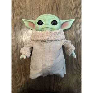 Grogu Baby Yoda The Child Plush 12" Rubber Head Star Wars Mattel Mandalorian